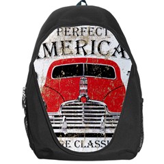 Perfect American Vintage Classic Car Signage Retro Style Backpack Bag