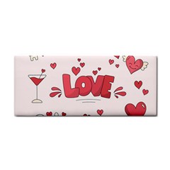 Hand Drawn Valentines Day Element Collection Hand Towel by Bedest
