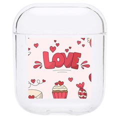 Hand Drawn Valentines Day Element Collection Hard Pc Airpods 1/2 Case by Bedest