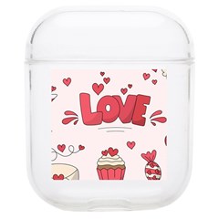 Hand Drawn Valentines Day Element Collection Soft Tpu Airpods 1/2 Case by Bedest