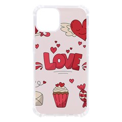 Hand Drawn Valentines Day Element Collection Iphone 13 Tpu Uv Print Case