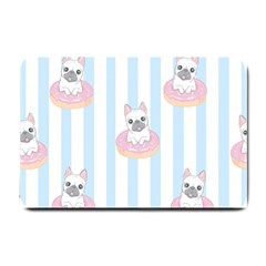 French Bulldog Dog Seamless Pattern Small Doormat