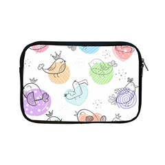 Cartoon Bird Cute Doodle Bird Apple Ipad Mini Zipper Cases by Bedest