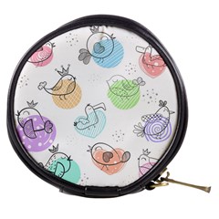 Cartoon Bird Cute Doodle Bird Mini Makeup Bag by Bedest