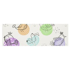 Cartoon Bird Cute Doodle Bird Banner And Sign 6  X 2  by Bedest