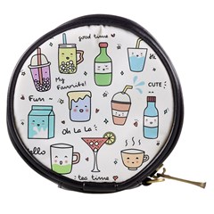 Drinks Cocktails Doodles Coffee Mini Makeup Bag by Apen