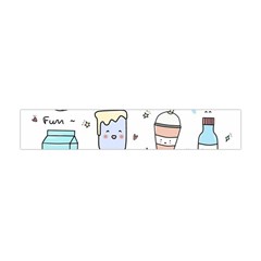 Drinks Cocktails Doodles Coffee Premium Plush Fleece Scarf (mini)