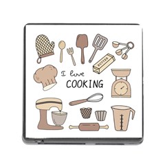 I Love Cooking Baking Utensils Knife Memory Card Reader (square 5 Slot) by Apen