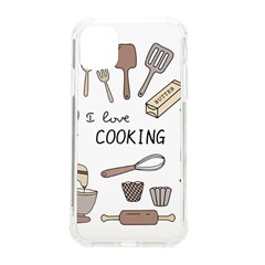 I Love Cooking Baking Utensils Knife Iphone 11 Tpu Uv Print Case by Apen