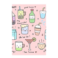 Drink Cocktail Doodle Coffee Shower Curtain 48  X 72  (small)  by Apen