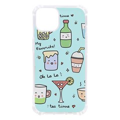 Drinks Cocktails Doodle Coffee Iphone 13 Tpu Uv Print Case by Apen