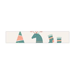 Reindeer Stars Socks Stick Premium Plush Fleece Scarf (mini) by Apen