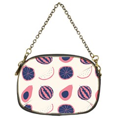 Fruits Halves Pattern Design Chain Purse (one Side) by Apen