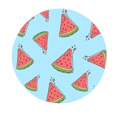 Watermelon Fruit Pattern Tropical Mini Round Pill Box (pack Of 5)