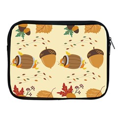 Leaves Foliage Acorns Barrel Apple Ipad 2/3/4 Zipper Cases by Apen