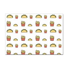 Fries Taco Pattern Fast Food Sticker A4 (10 Pack) by Apen