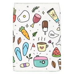 Doodle Fun Food Drawing Cute Removable Flap Cover (l) by Apen