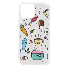 Doodle Fun Food Drawing Cute Iphone 13 Mini Tpu Uv Print Case by Apen
