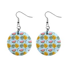 Summer Pattern Texture Vibes Mini Button Earrings by Apen