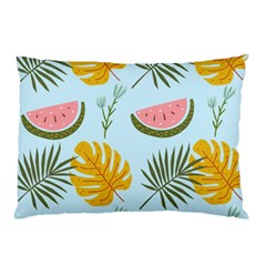 Watermelon Leaves Fruit Foliage Pillow Case (two Sides) by Apen