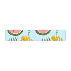 Watermelon Leaves Fruit Foliage Premium Plush Fleece Scarf (mini) by Apen