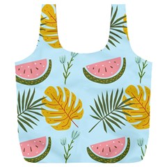 Watermelon Leaves Fruit Foliage Full Print Recycle Bag (xxxl) by Apen