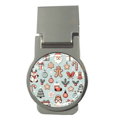 Christmas Cartoon Pattern Money Clips (round)  by Apen
