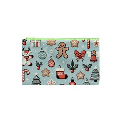 Christmas Cartoon Pattern Cosmetic Bag (xs) by Apen