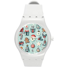 Christmas Decoration Angel Round Plastic Sport Watch (m) by Apen