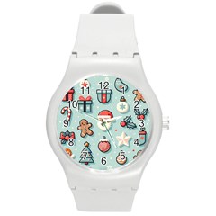 Christmas Decoration Angel Round Plastic Sport Watch (m)