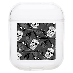 Skull Skeleton Pattern Texture Soft Tpu Airpods 1/2 Case by Apen