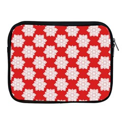 Christmas Snowflakes Background Pattern Apple Ipad 2/3/4 Zipper Cases by Apen