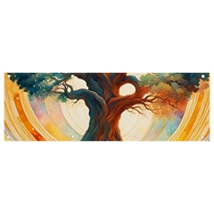 Tree Cosmic Spiritual Meditation Banner And Sign 9  X 3  by Apen