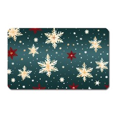 Snowflakes Winter Snow Magnet (Rectangular)