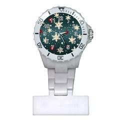 Snowflakes Winter Snow Plastic Nurses Watch