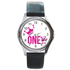 Wild One Round Metal Watch by ZenithThreads