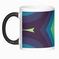 Pattern Blue Green Retro Design Morph Mug by Ravend