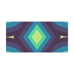 Pattern Blue Green Retro Design Yoga Headband