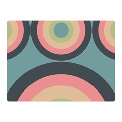 Circles Design Pattern Tile Two Sides Premium Plush Fleece Blanket (mini)