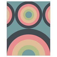 Circles Design Pattern Tile Drawstring Bag (small)