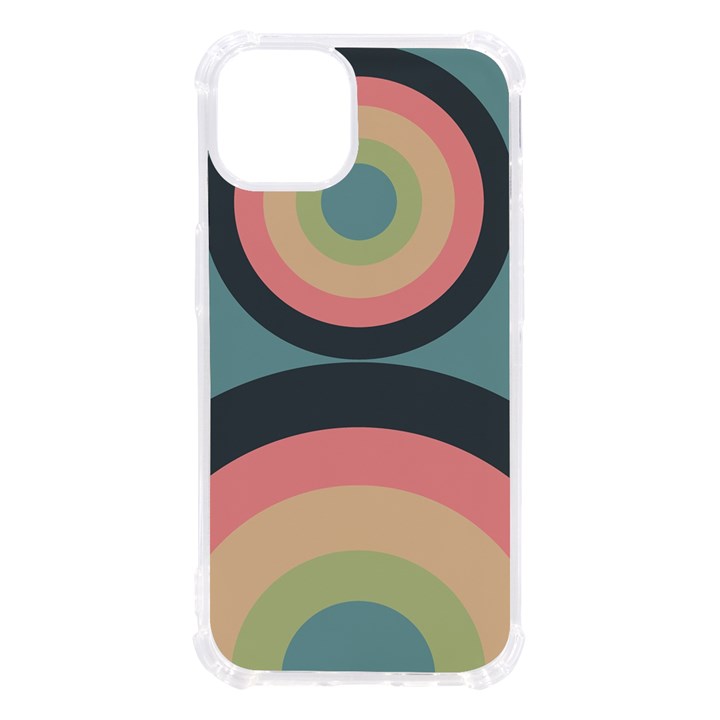 Circles Design Pattern Tile iPhone 13 TPU UV Print Case