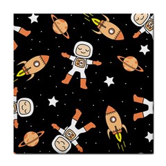 Astronaut Space Rockets Spaceman Tile Coaster by Ravend