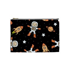 Astronaut Space Rockets Spaceman Cosmetic Bag (medium)