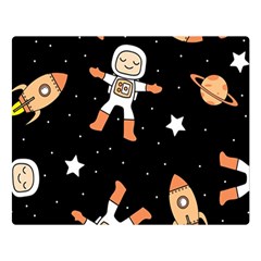 Astronaut Space Rockets Spaceman Premium Plush Fleece Blanket (large) by Ravend