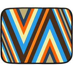 Pattern Triangle Design Repeat Two Sides Fleece Blanket (mini)