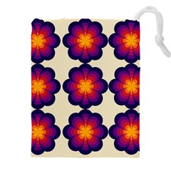 Flower Pattern Design Seamless Drawstring Pouch (5xl)