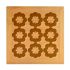 Flower Pattern Design Seamless Wood Photo Frame Cube by Ravend