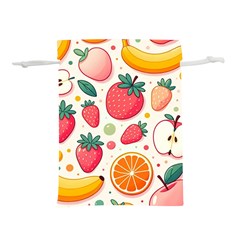 Fruit Sweet Pattern Lightweight Drawstring Pouch (l) by Ravend