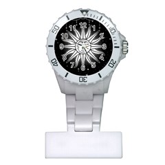 Sun Moon Star Universe Space Plastic Nurses Watch