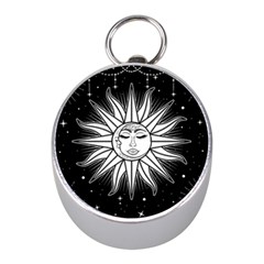 Sun Moon Star Universe Space Mini Silver Compasses by Ravend